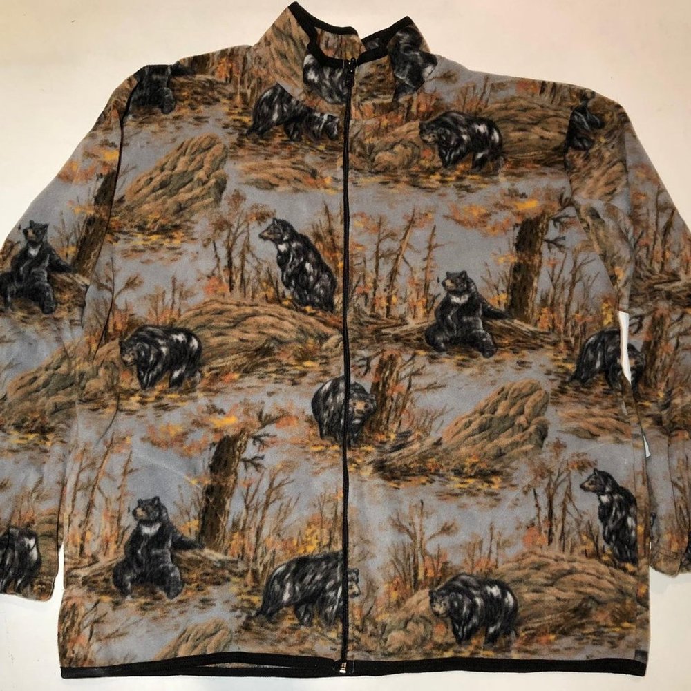 Zoofleece Bear Ursa Bears Fleece Jacket XL-3X